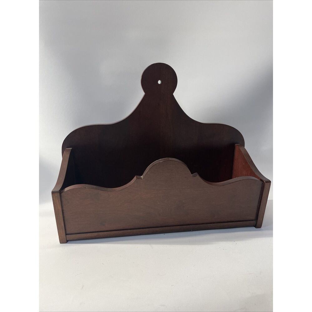 Wood Mahogany Colonial Candlebox Pocket Wooden Lidded Candle Box Abbott